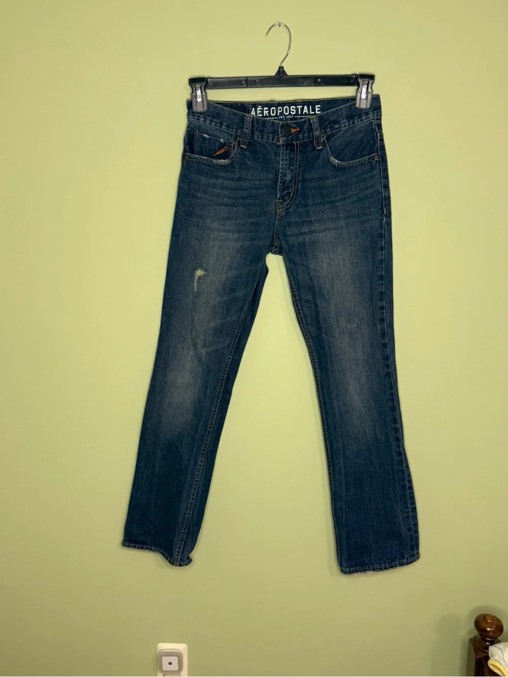 Apostle Driggs distressed boot cut jeans medium wash men’s 27/32 grunge y2k